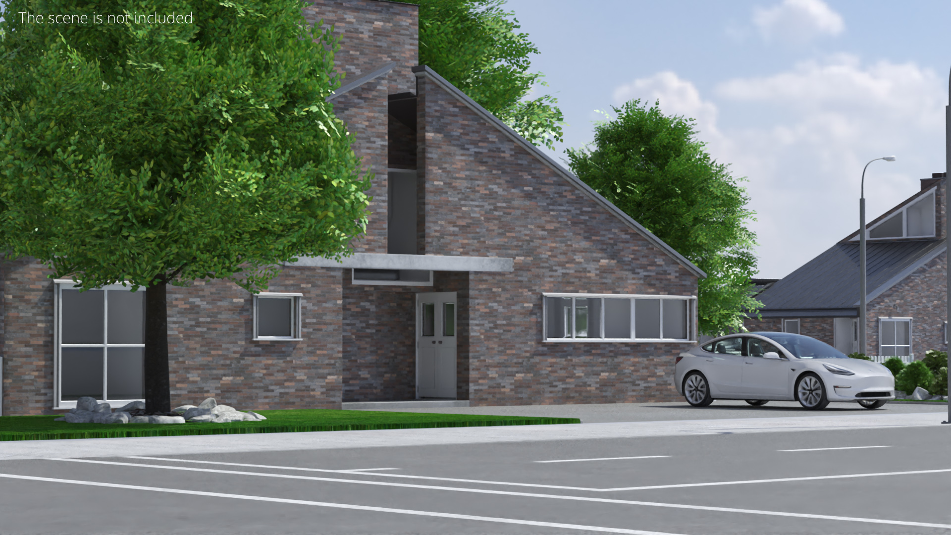 Scene House with Garden Pool and Tesla Exterior Fur - view 3
