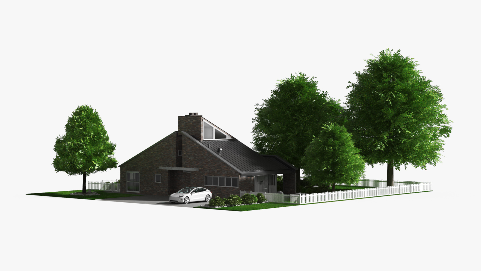Scene House with Garden Pool and Tesla Exterior Fur - view 4