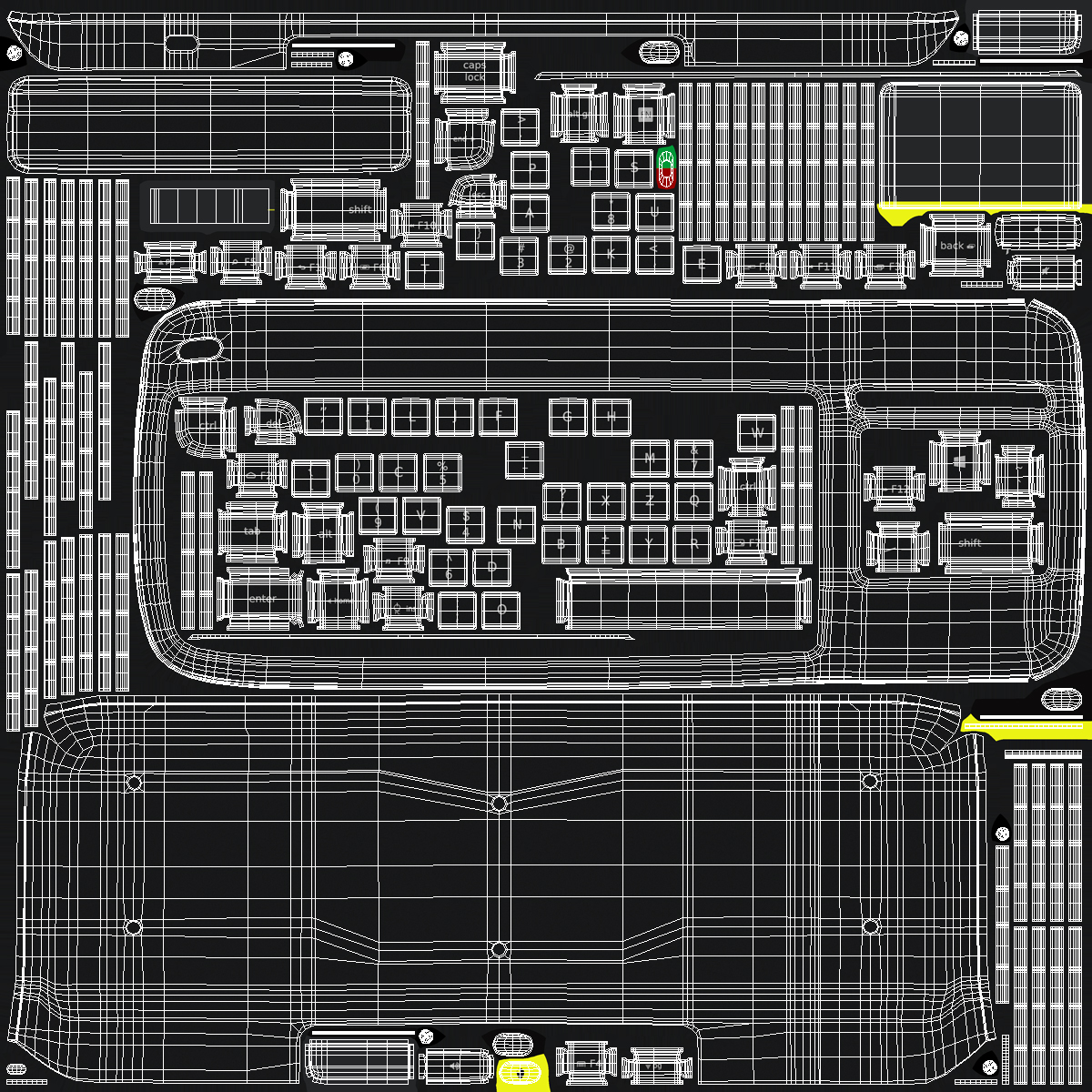 3D model Disabled Factory Computer