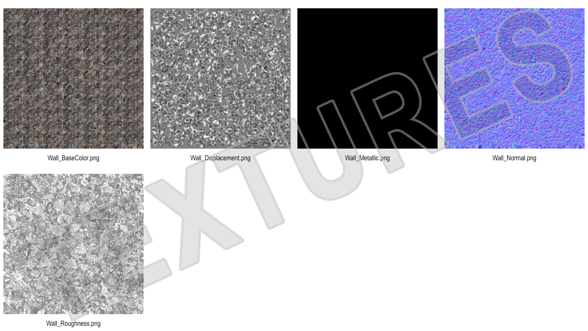 3D Marble Rock Wall