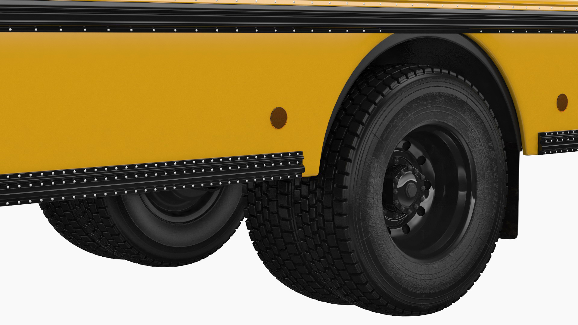 3D model Electric Blue Bird Vision School Bus Exterior Only