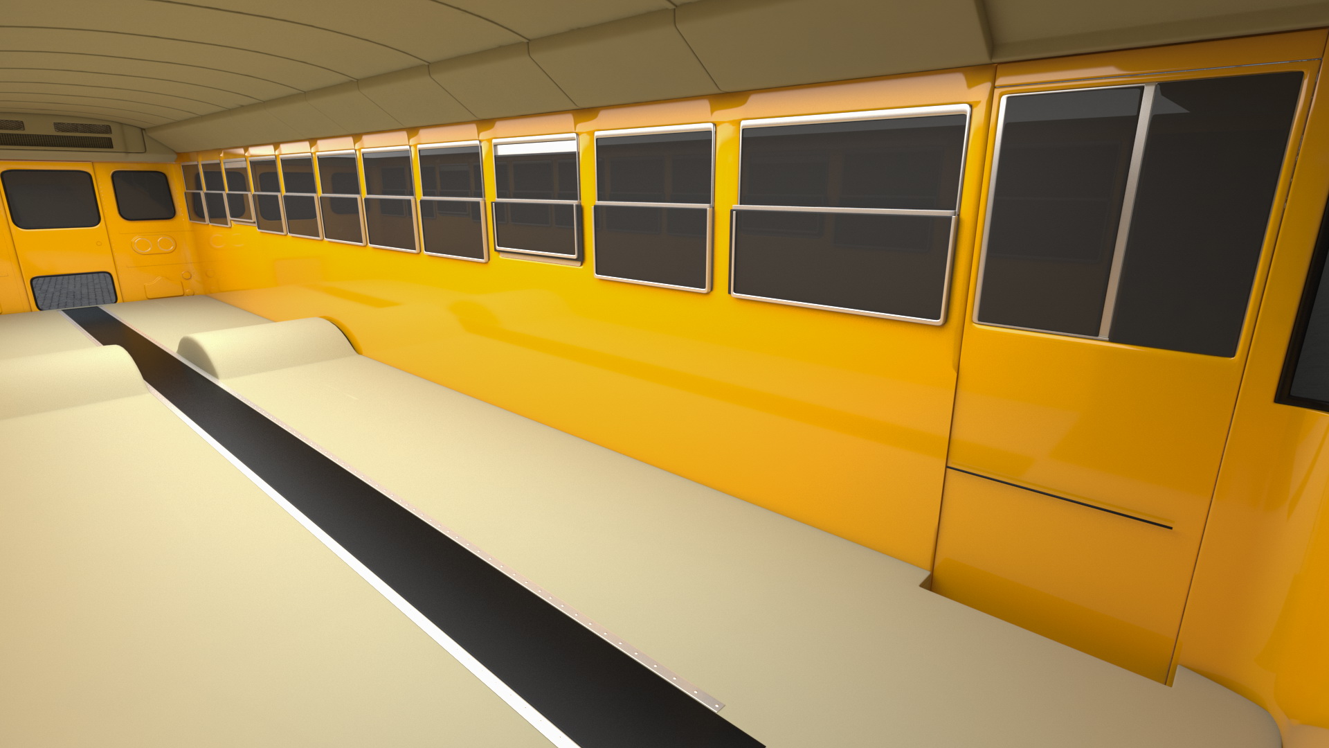 3D model Electric Blue Bird Vision School Bus Exterior Only