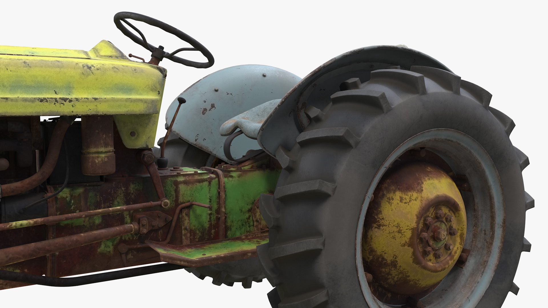 Old Vintage Tractor Generic 3D