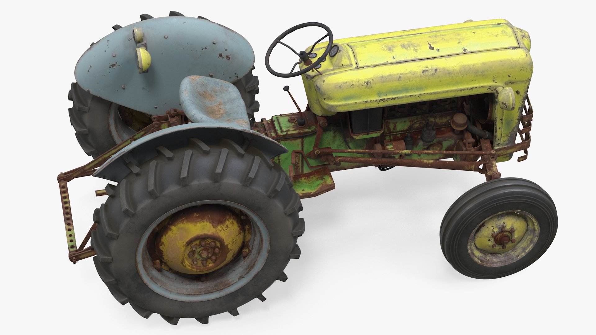 Old Vintage Tractor Generic 3D