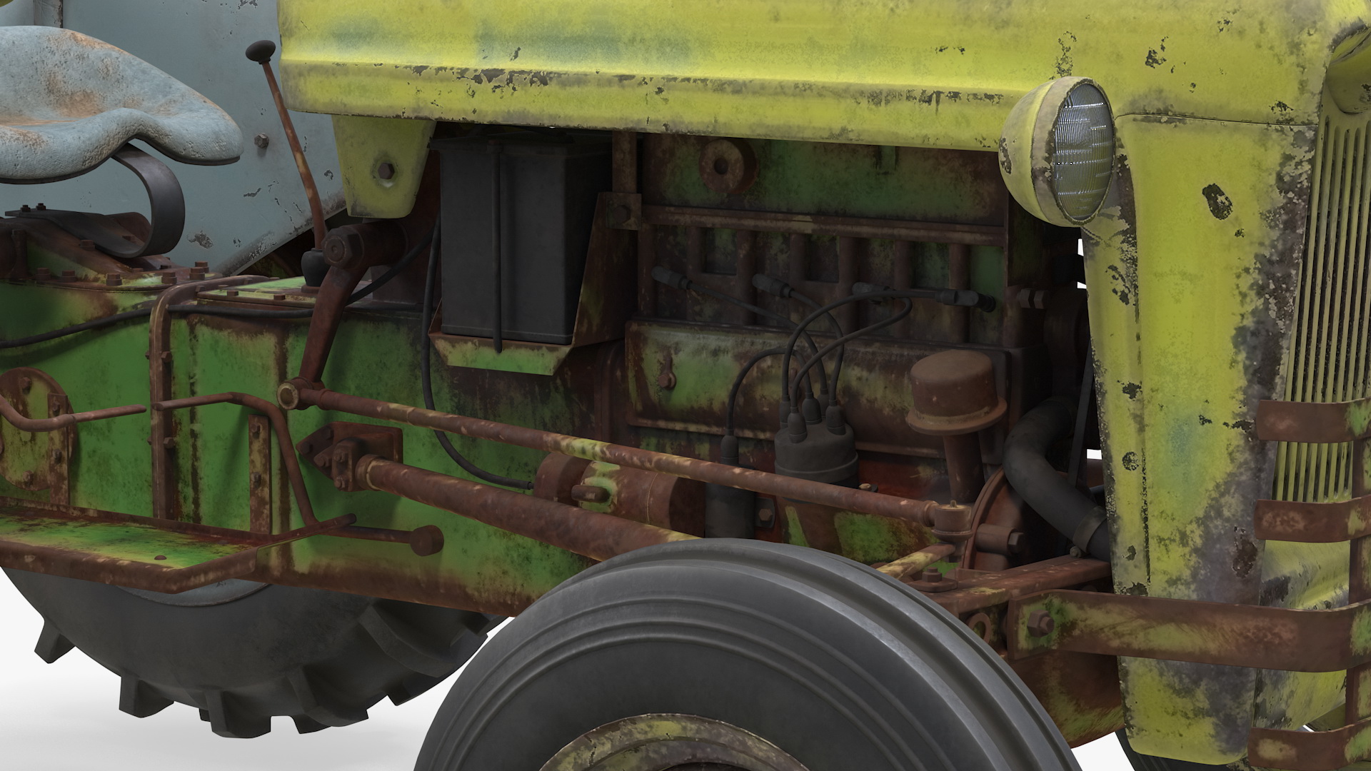 Old Vintage Tractor Generic 3D