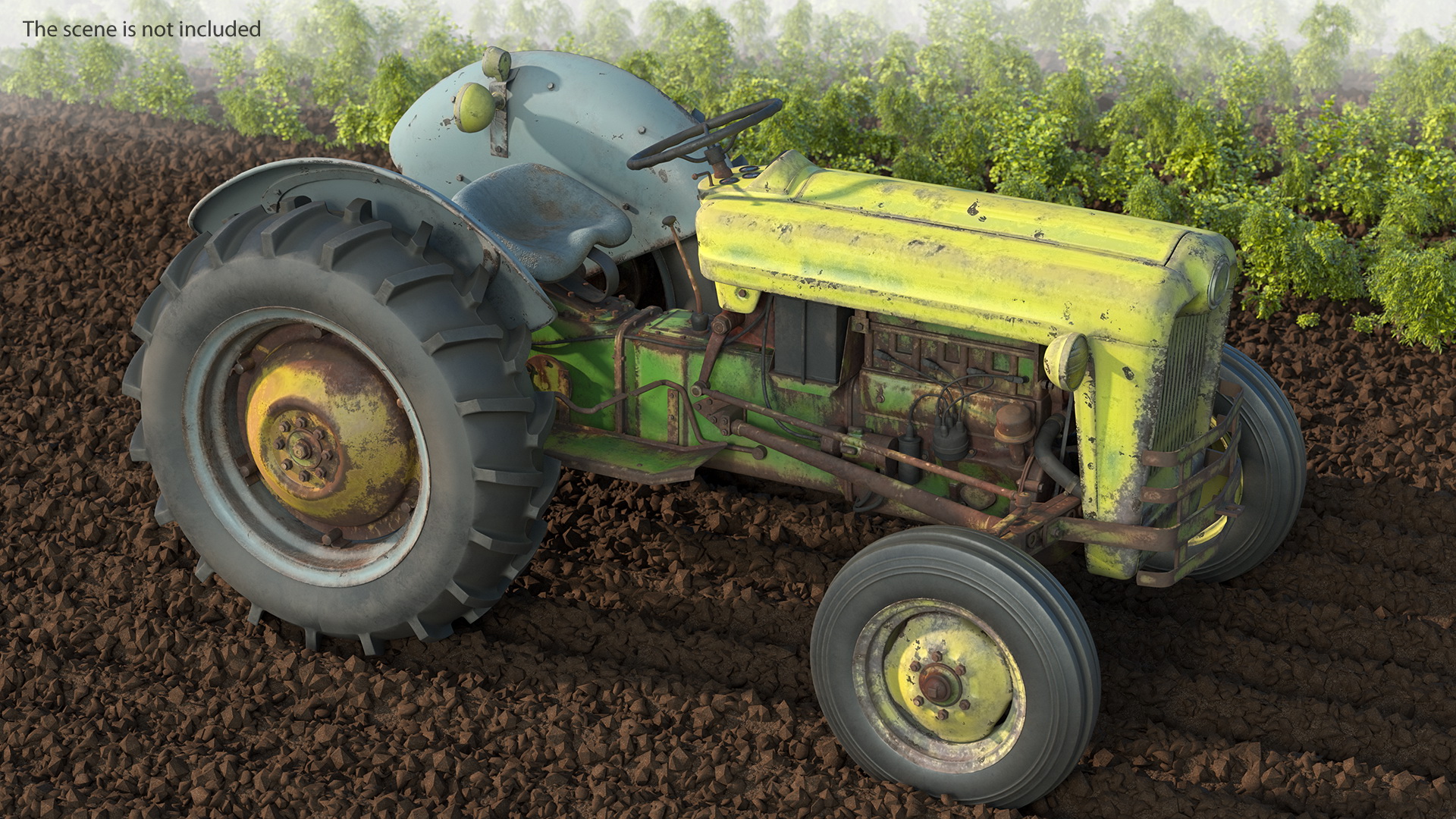 Old Vintage Tractor Generic 3D