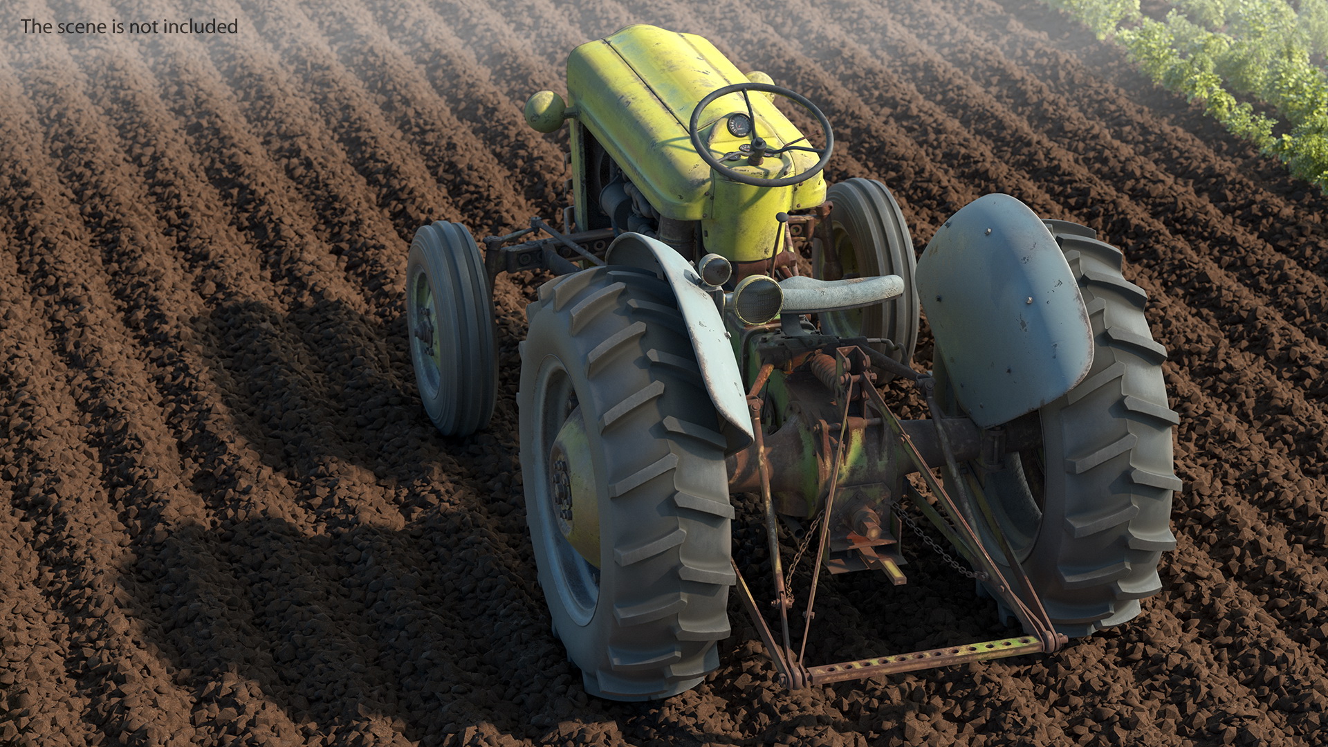 Old Vintage Tractor Generic 3D