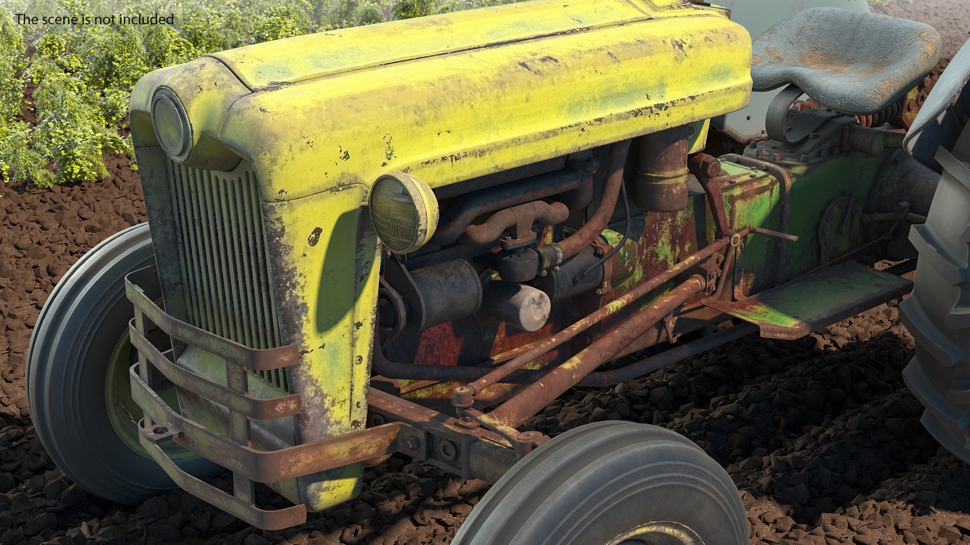 Old Vintage Tractor Generic 3D