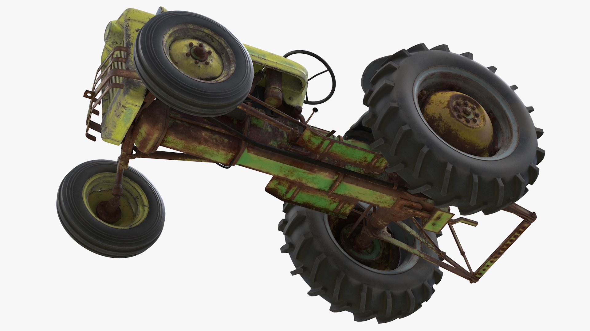 Old Vintage Tractor Generic 3D