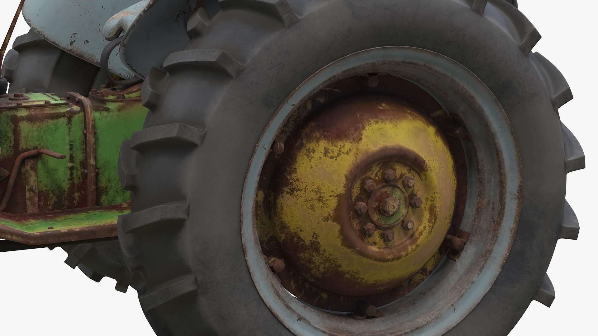 Old Vintage Tractor Generic 3D