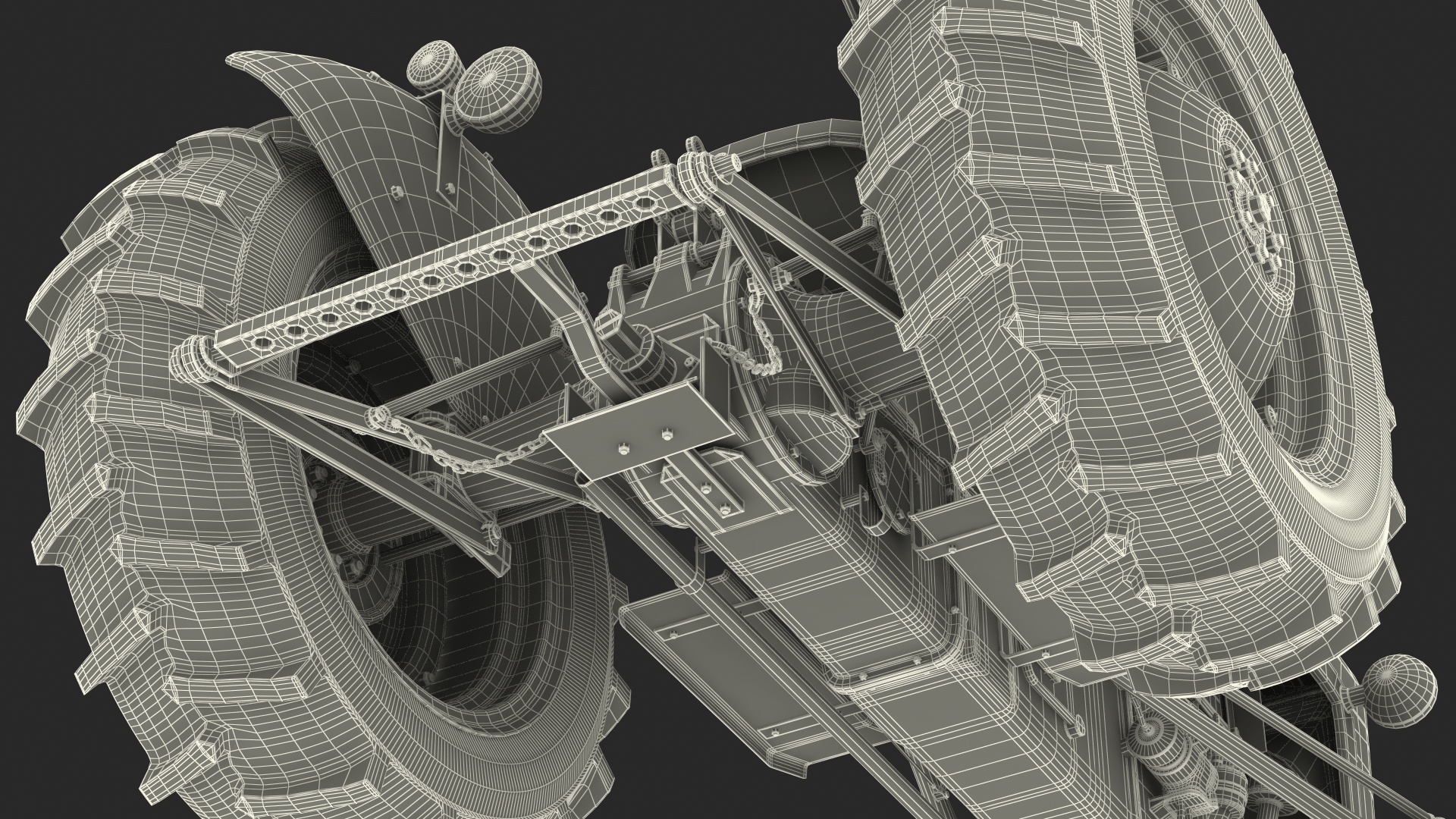 Old Vintage Tractor Generic 3D