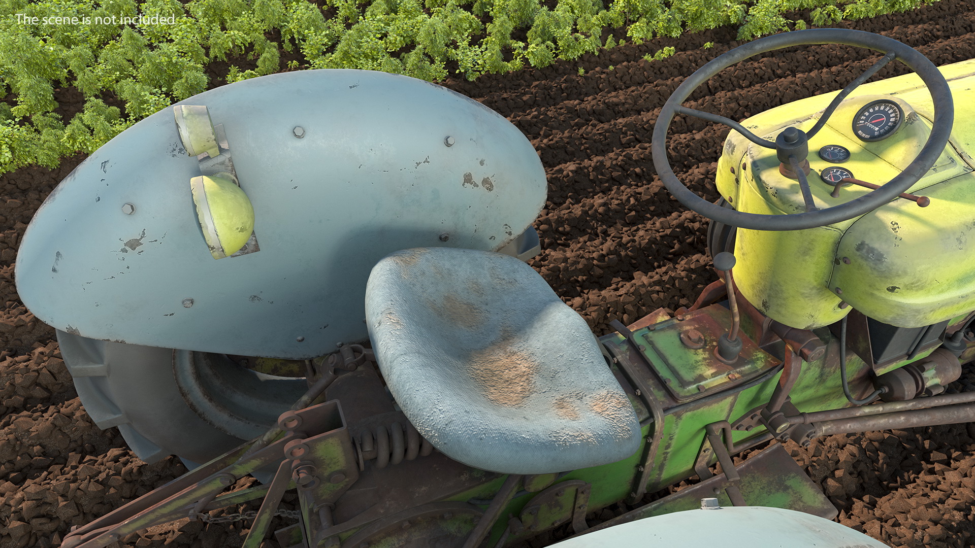 Old Vintage Tractor Generic 3D
