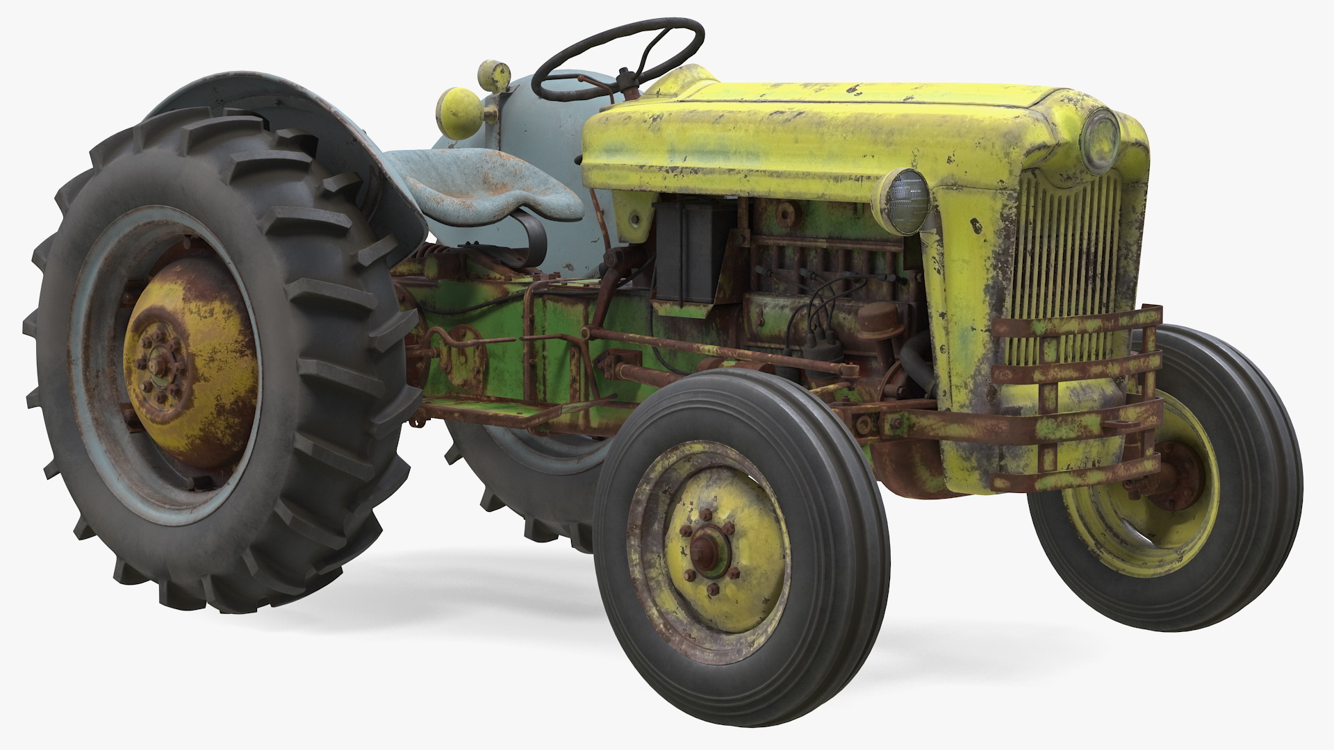 Old Vintage Tractor Generic 3D