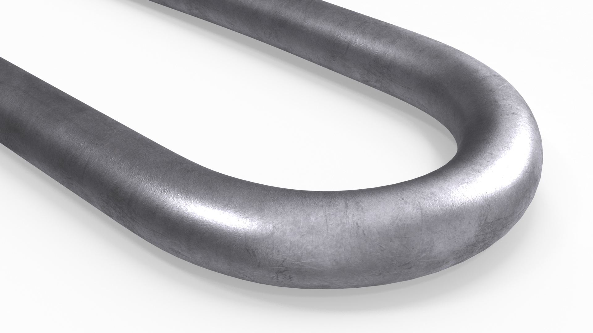 Flat Head Steel U-type Nail 3D