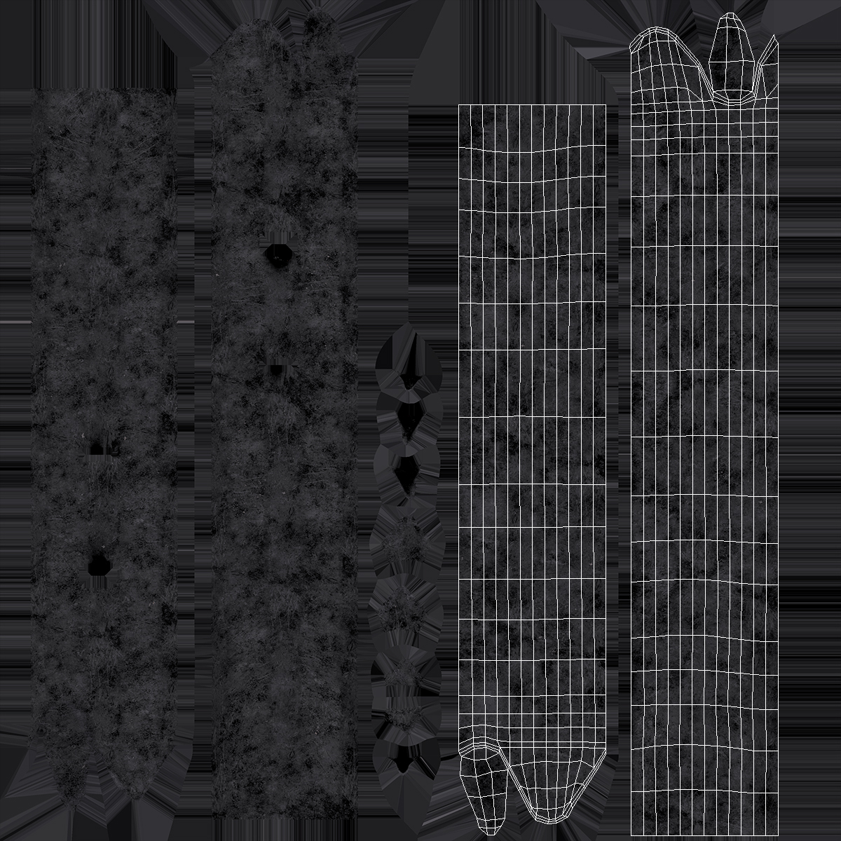 Flat Head Steel U-type Nail 3D