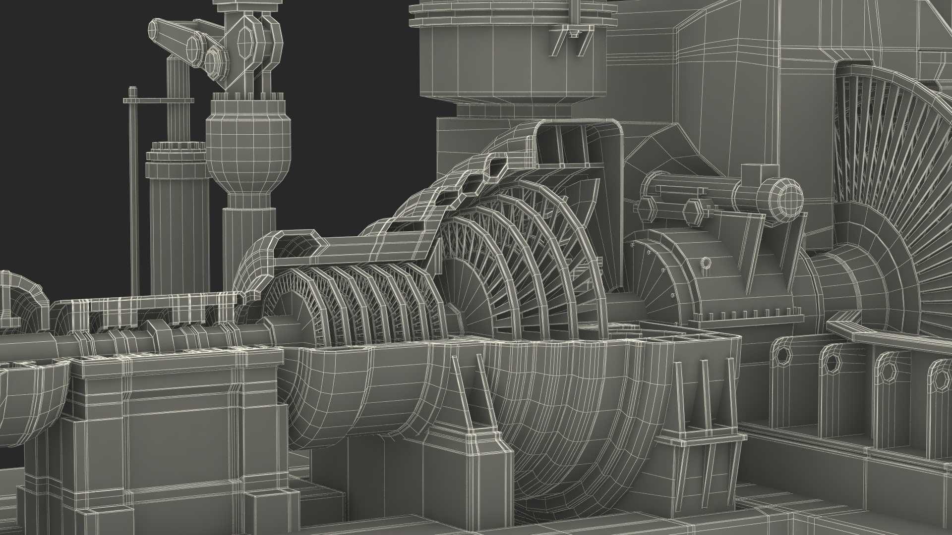 3D Steam Turbine model