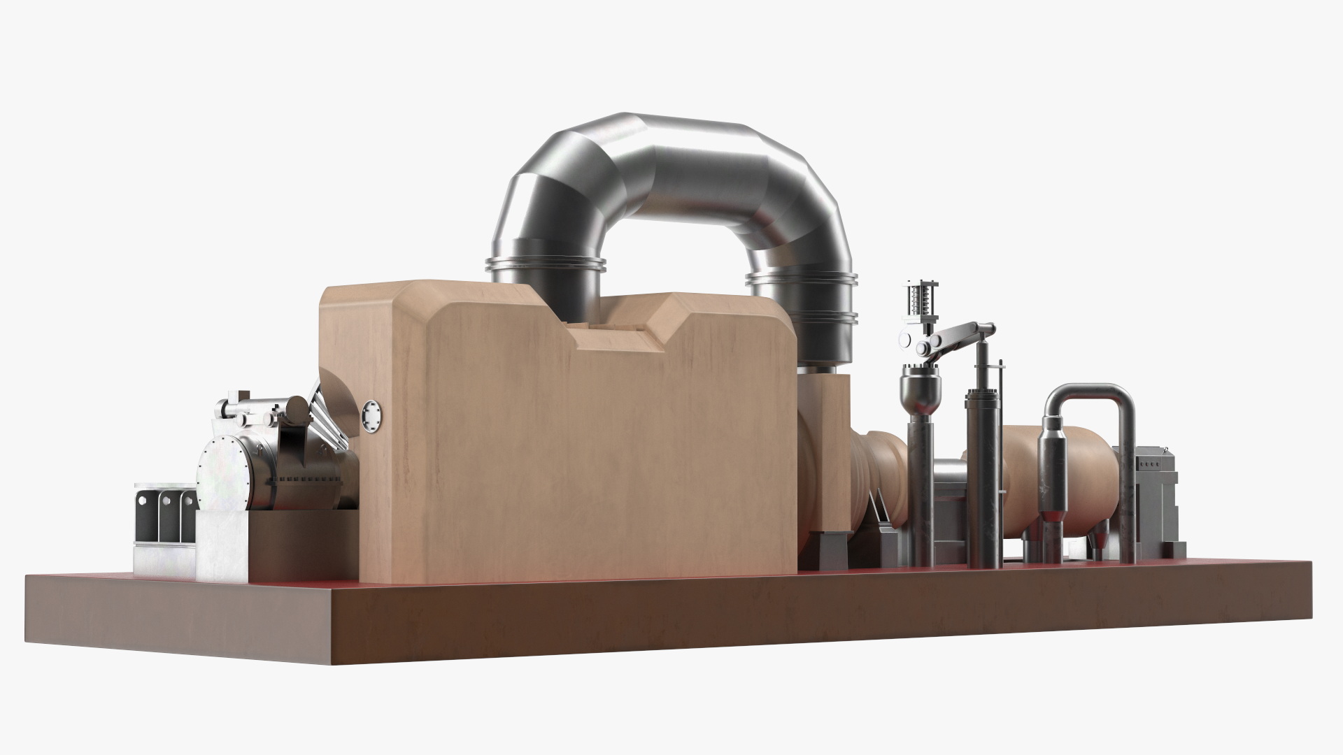 3D Steam Turbine model