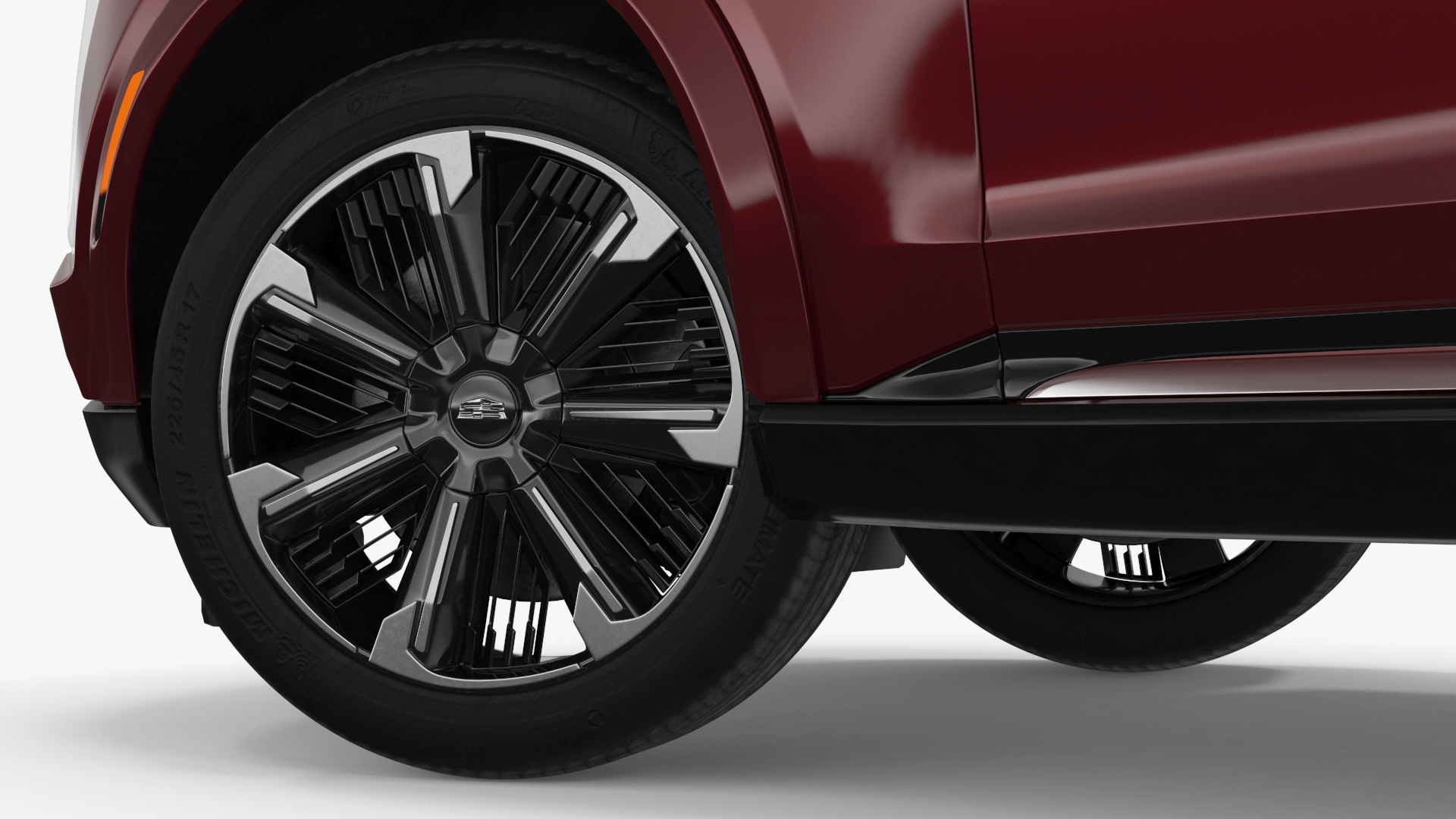 3D Cadillac Escalade IQ EV Black Cherry Tincoat Rigged