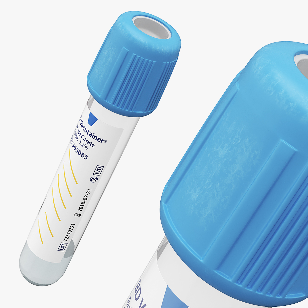 BD Coagulation Blood Tube 3D model preview