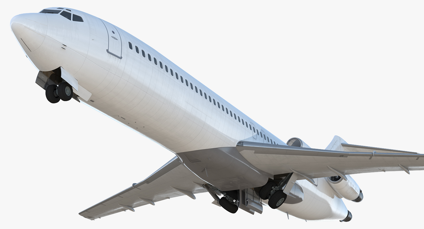 Boeing 727 200 Generic Rigged 3D model
