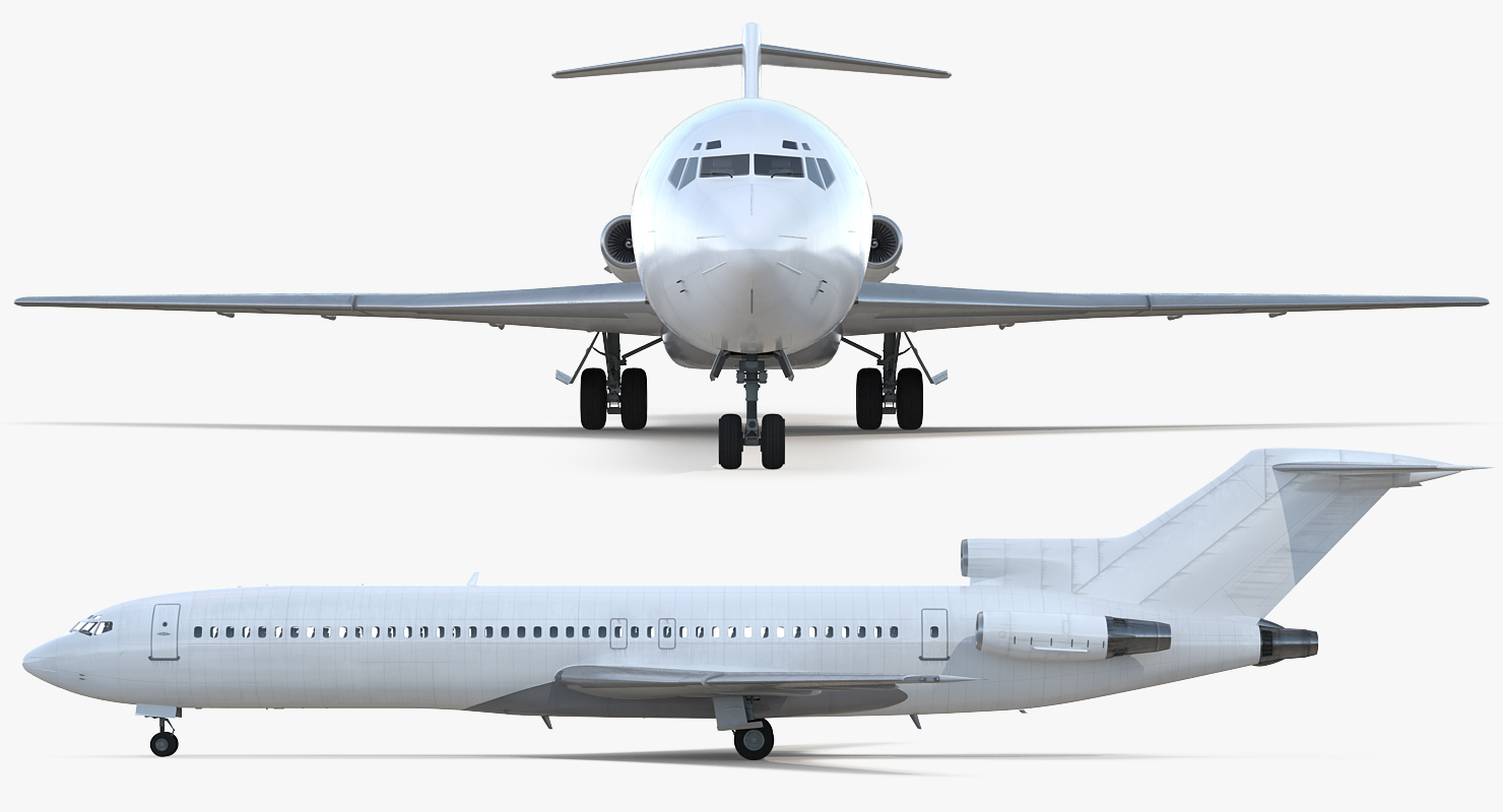 Boeing 727 200 Generic Rigged 3D model
