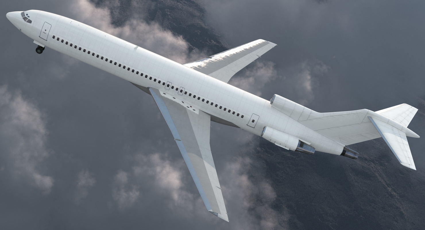 Boeing 727 200 Generic Rigged 3D model