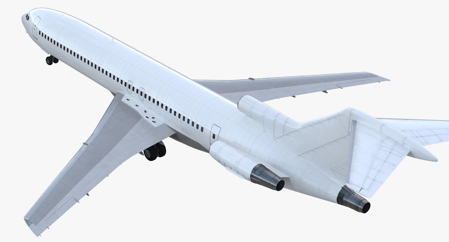 Boeing 727 200 Generic Rigged 3D model