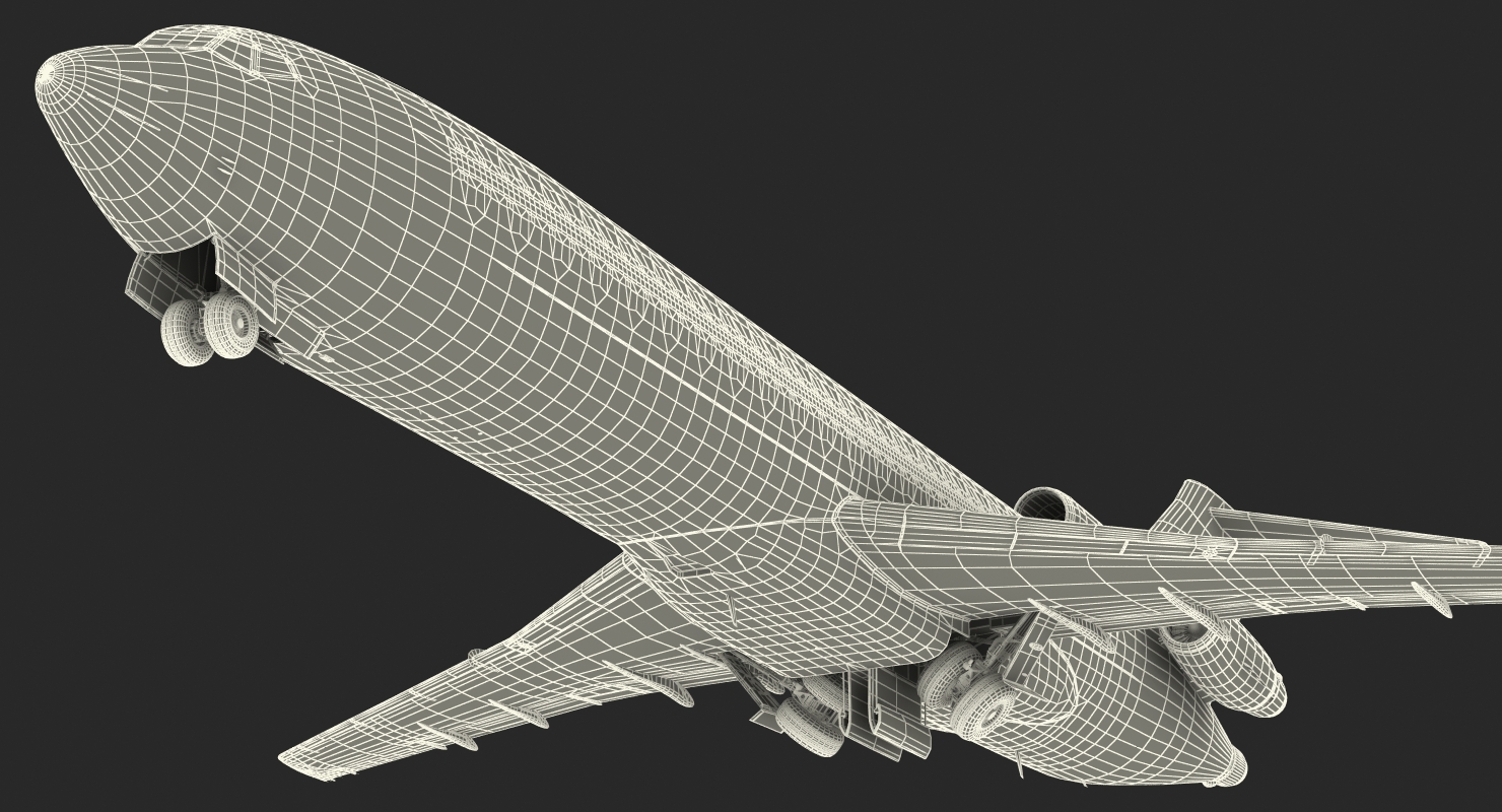Boeing 727 200 Generic Rigged 3D model