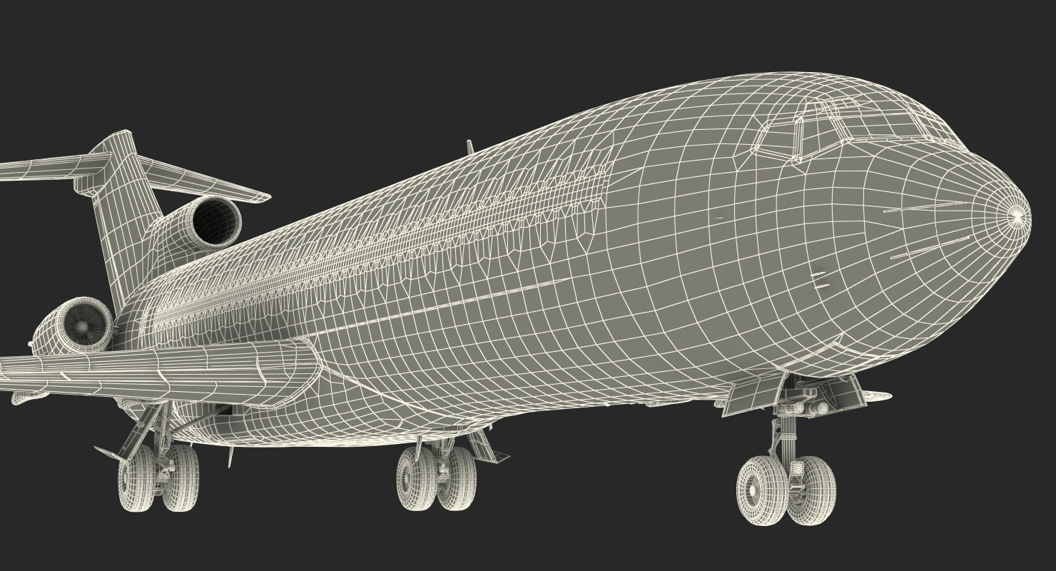 Boeing 727 200 Generic Rigged 3D model