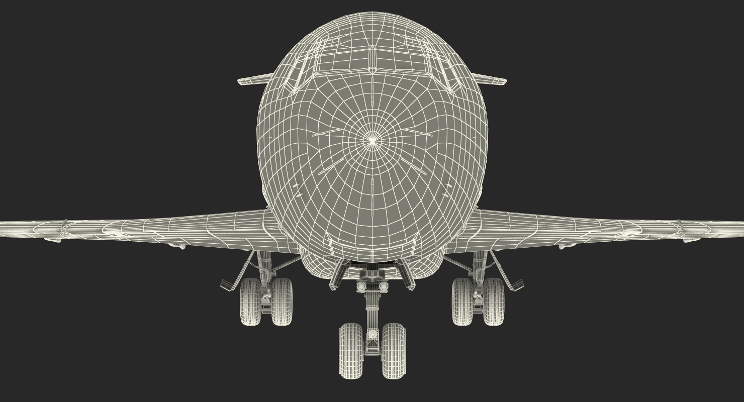 Boeing 727 200 Generic Rigged 3D model