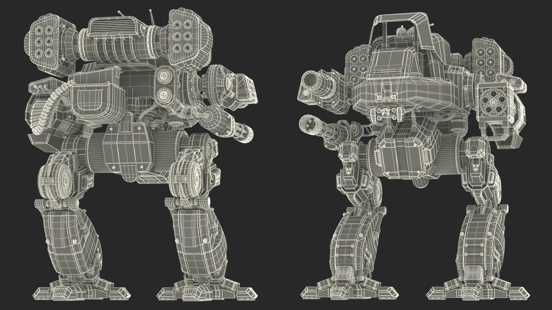 Worn Walking Black Robot Empty Rigged 3D