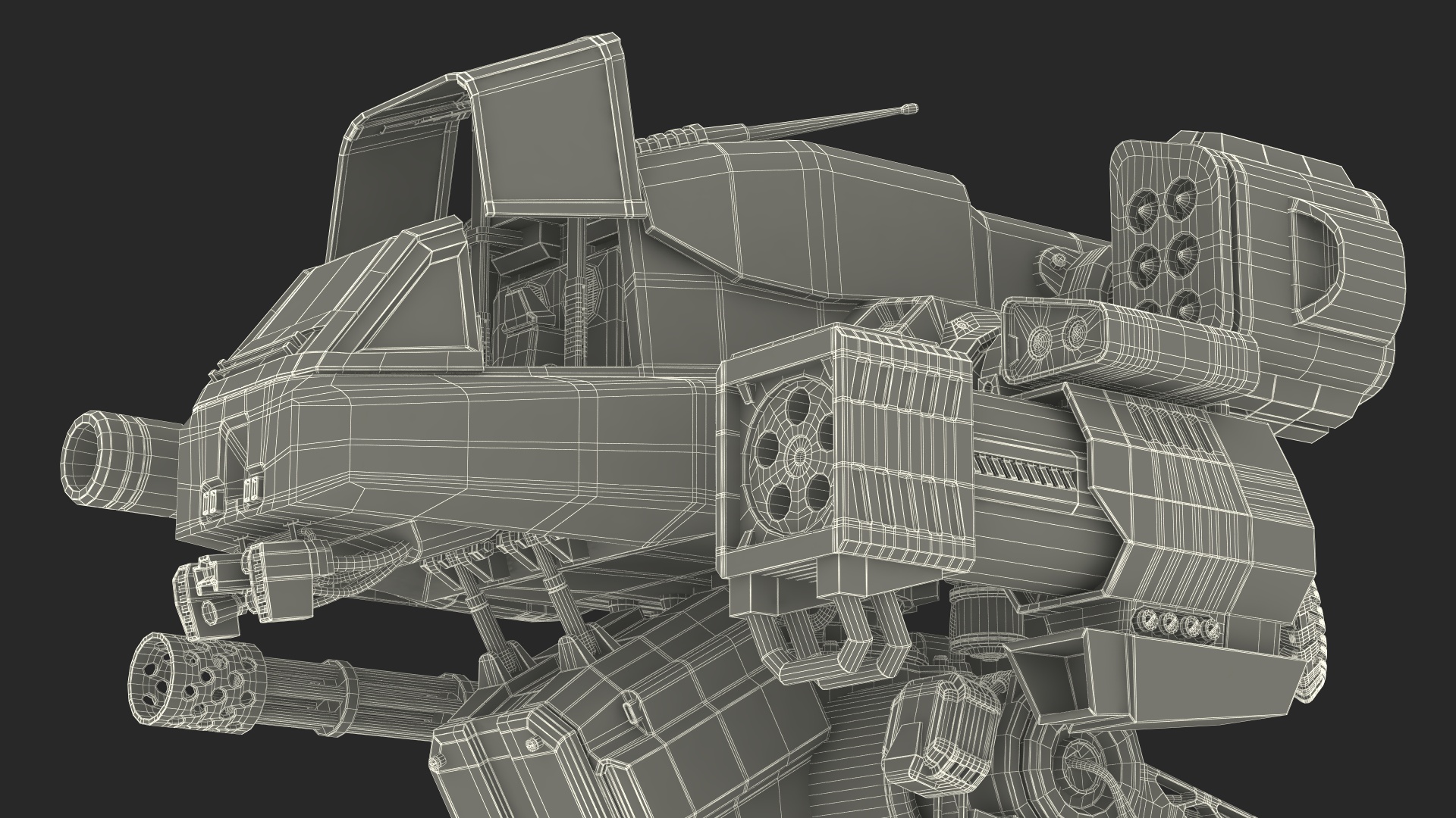 Worn Walking Black Robot Empty Rigged 3D