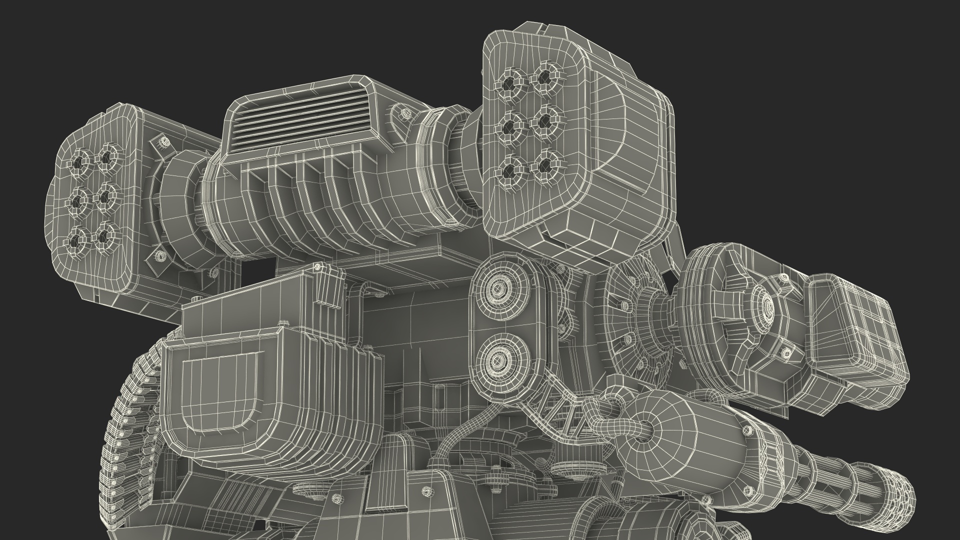 Worn Walking Black Robot Empty Rigged 3D