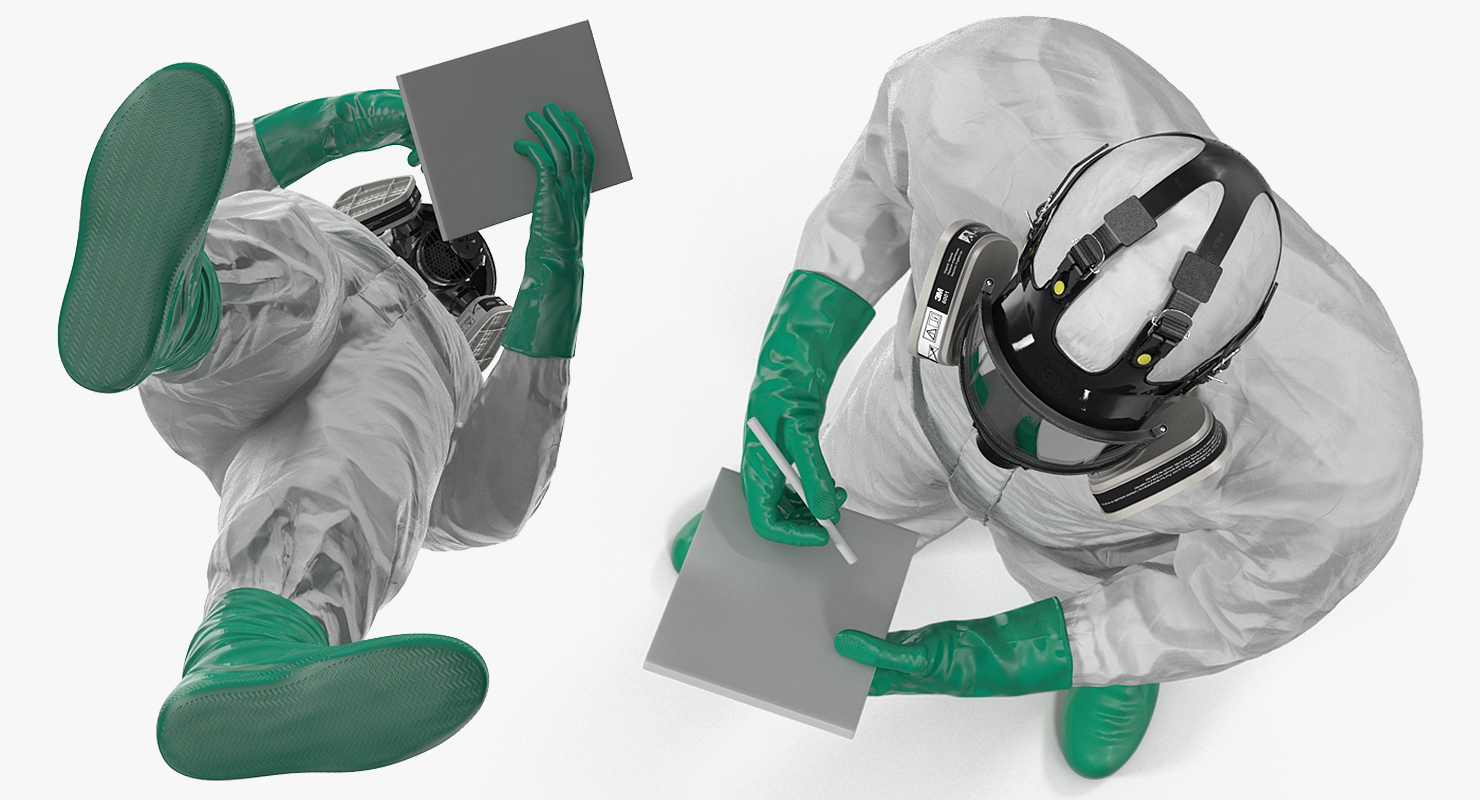 3D model Ecological Worker with Notepad
