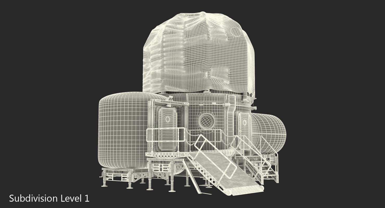 3D NASA Deep Space Habitat model