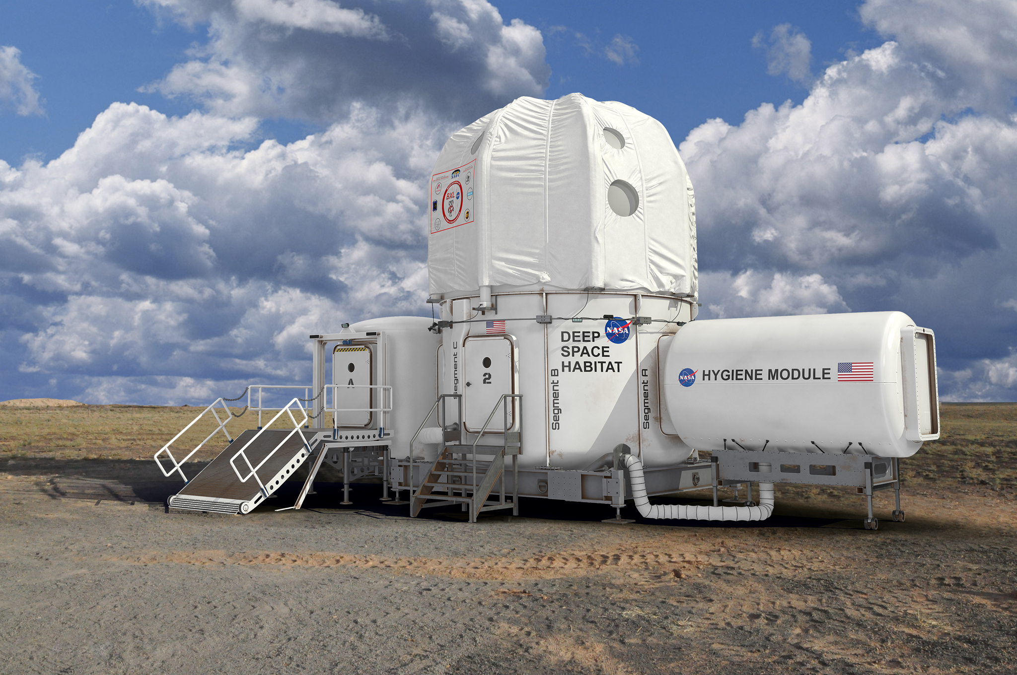 3D NASA Deep Space Habitat model