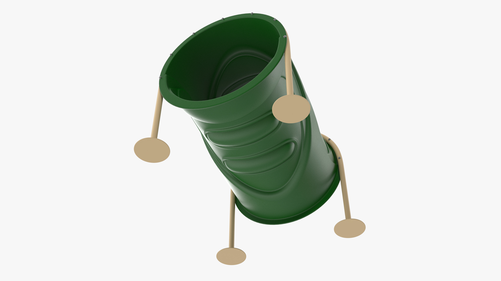3D model Dog Park Tunnel Run Green