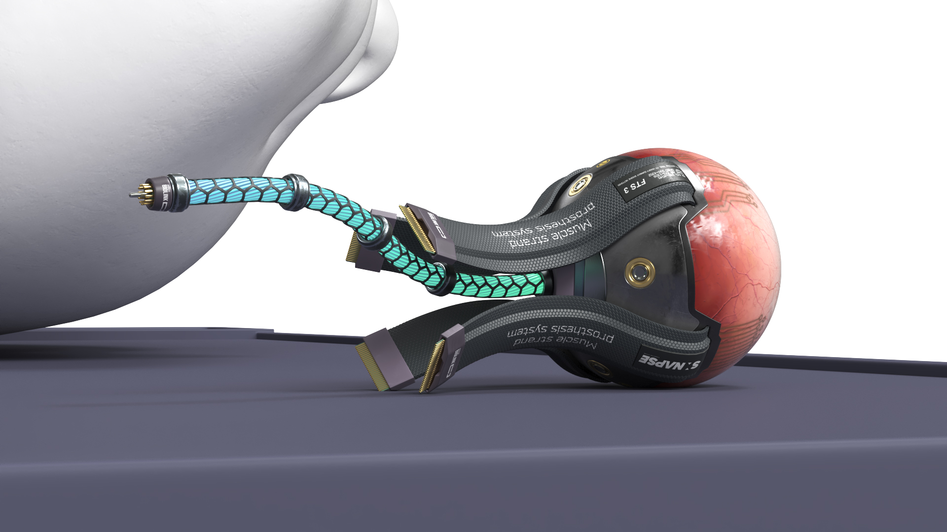 Cybernetic Eye Implant with Humanoid Head, view 5