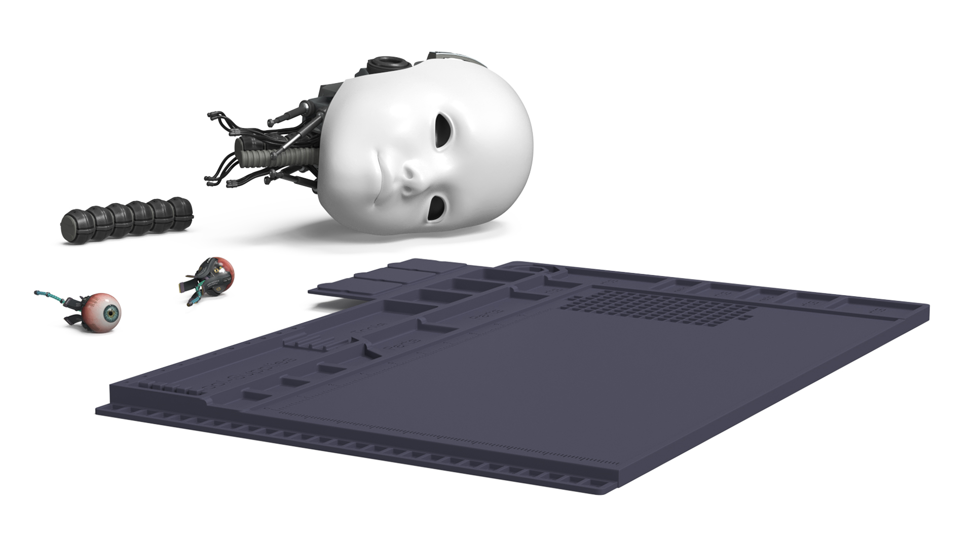 Cybernetic Eye Implant with Humanoid Head, view 6