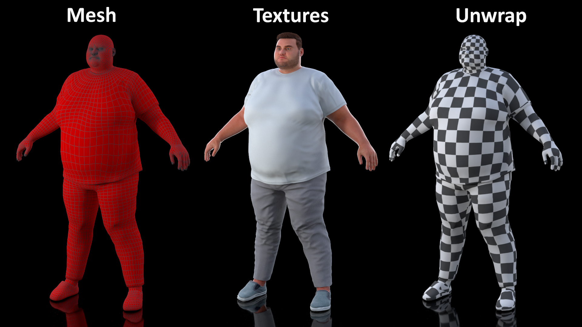 3D Fat Man Fur