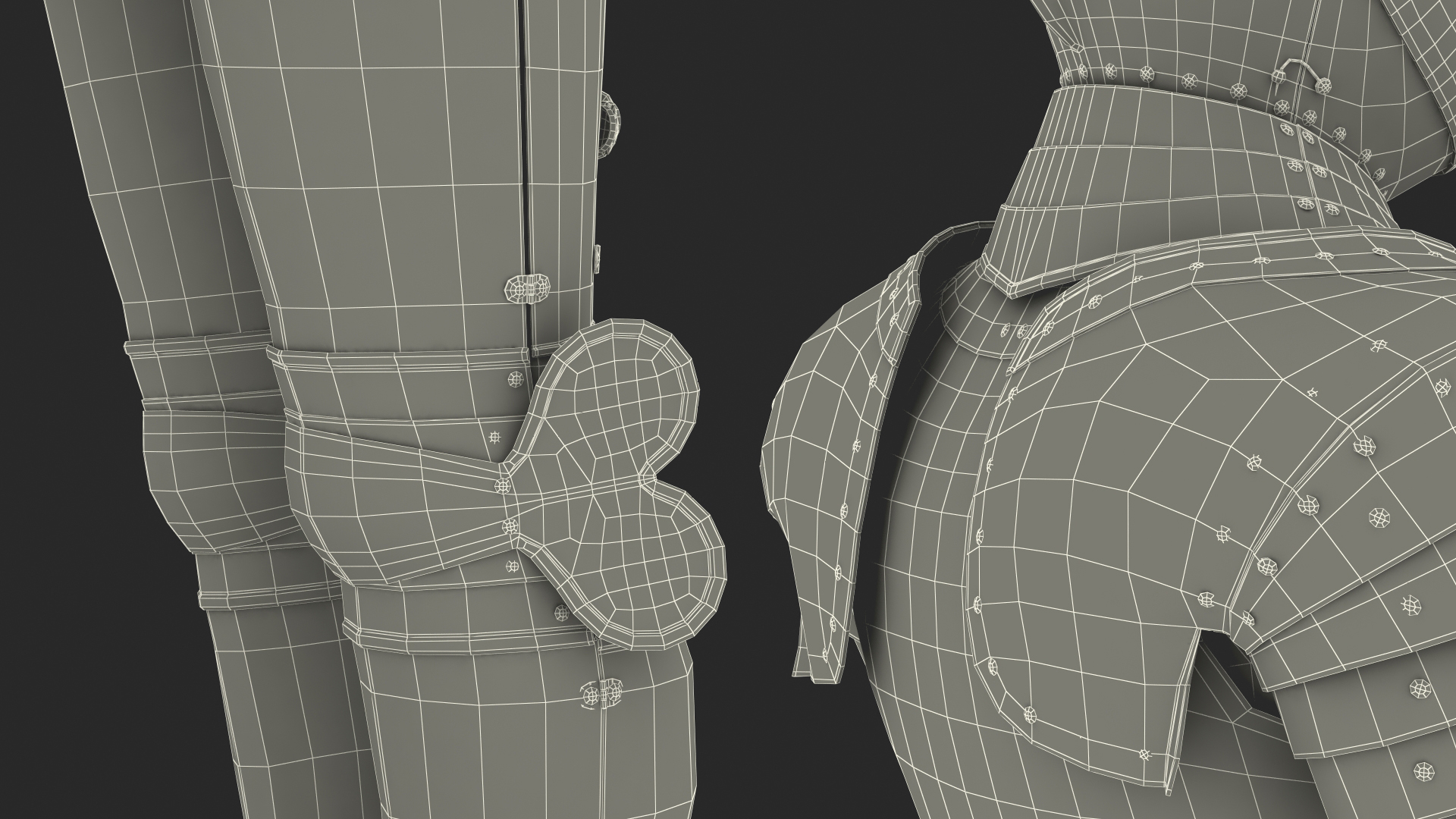 3D Medieval Knight Plate Armor Standing on Podium
