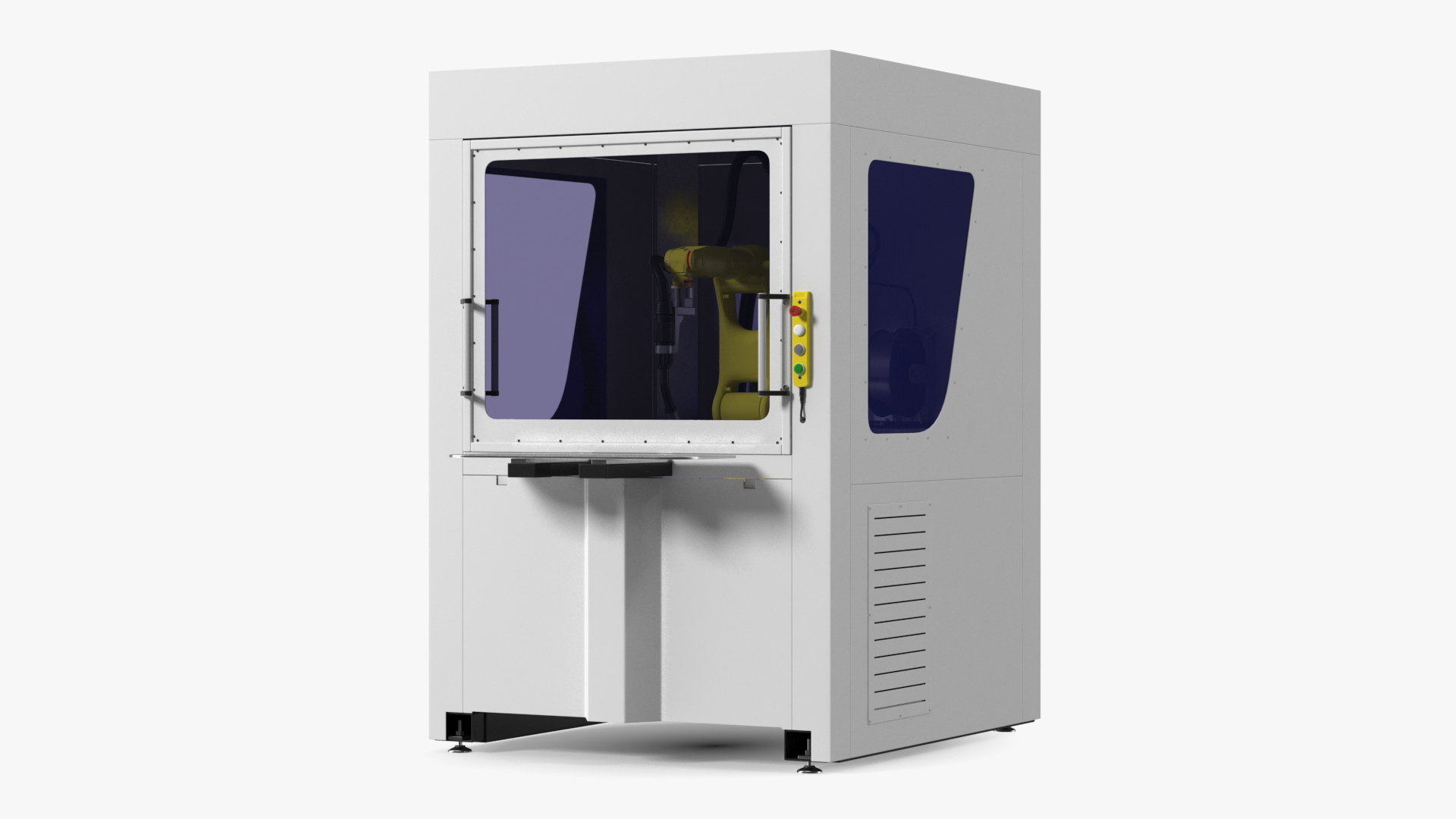 Enclosed Compact Robotic Welding Cell 3D