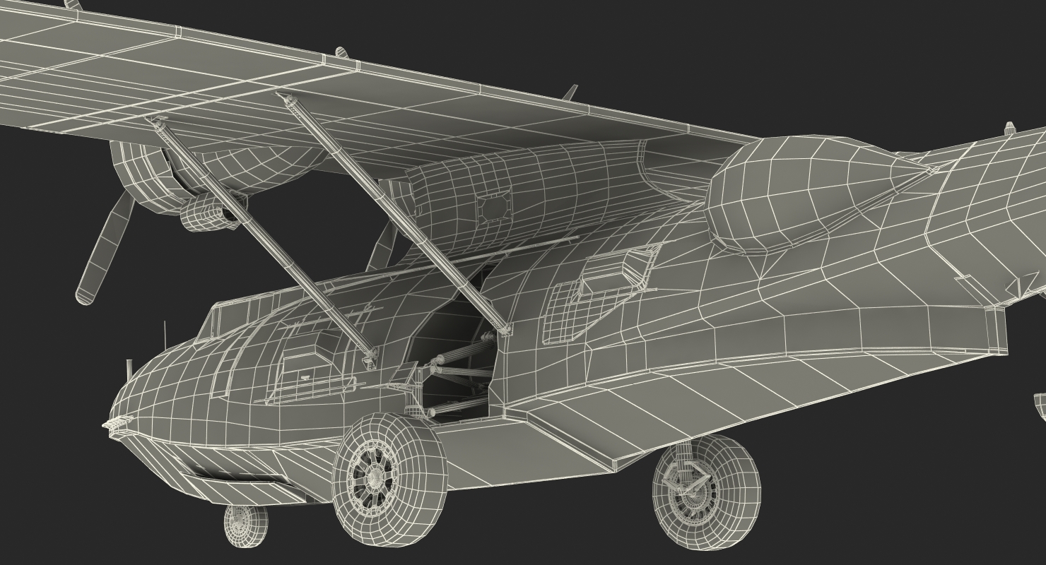Flying Boat Consolidated PBY Catalina WWII 3D