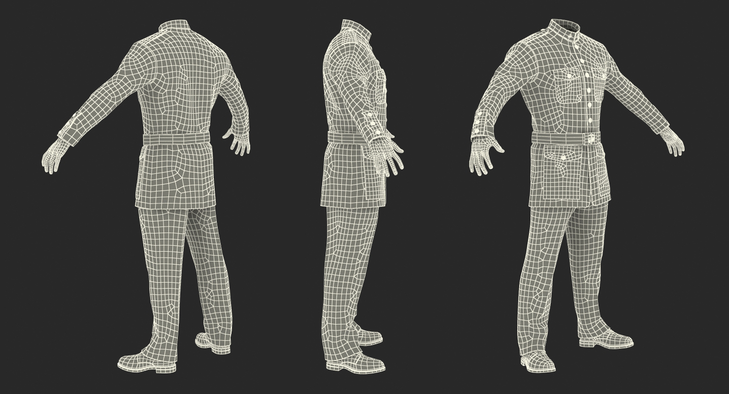 3D model USMC US Marine Officer Uniform