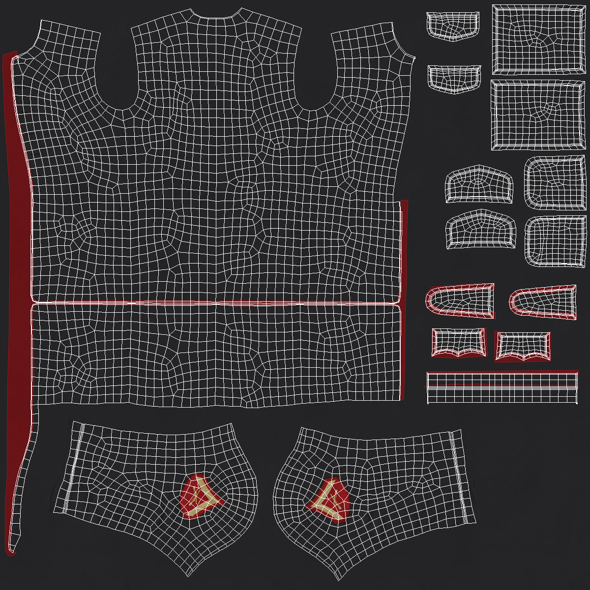 3D model USMC US Marine Officer Uniform