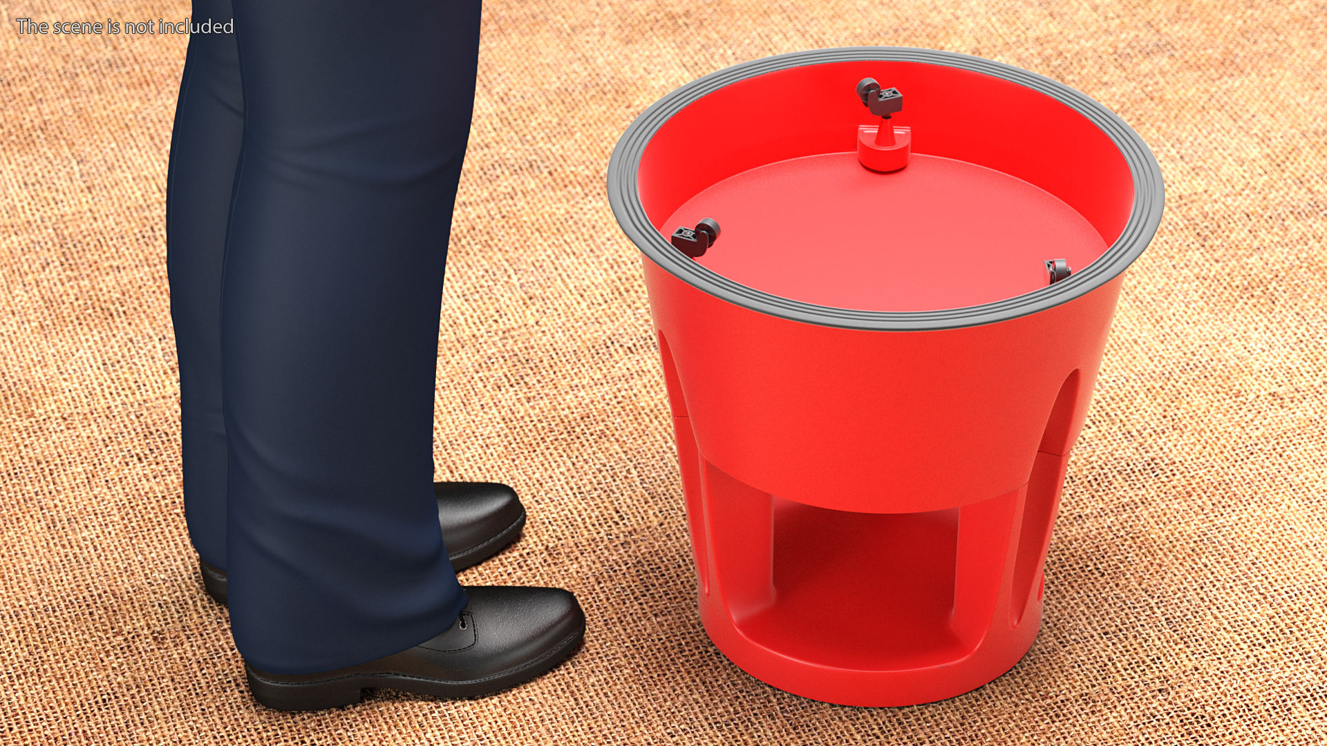 3D model Kick Stool Stair Red