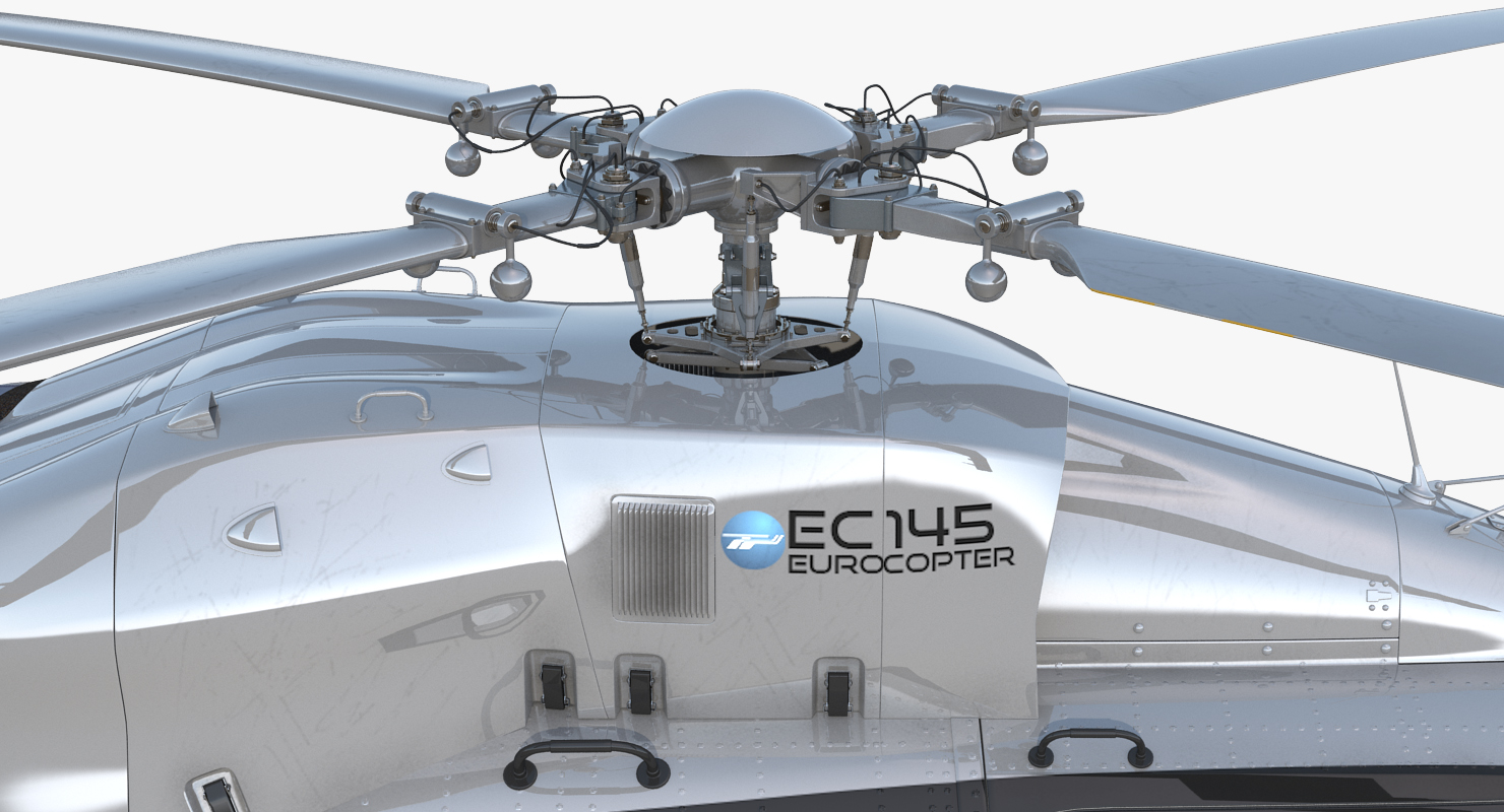 3D Light Utility Helicopter Eurocopter EC145