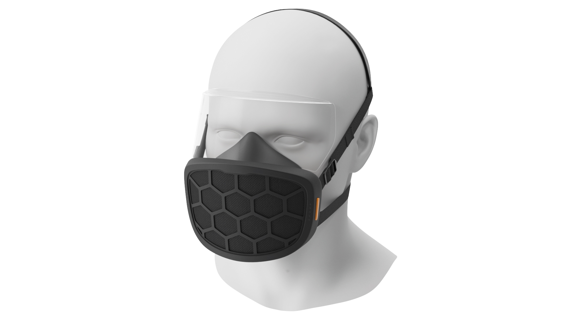 3D ForgedAir Respirator System Black model