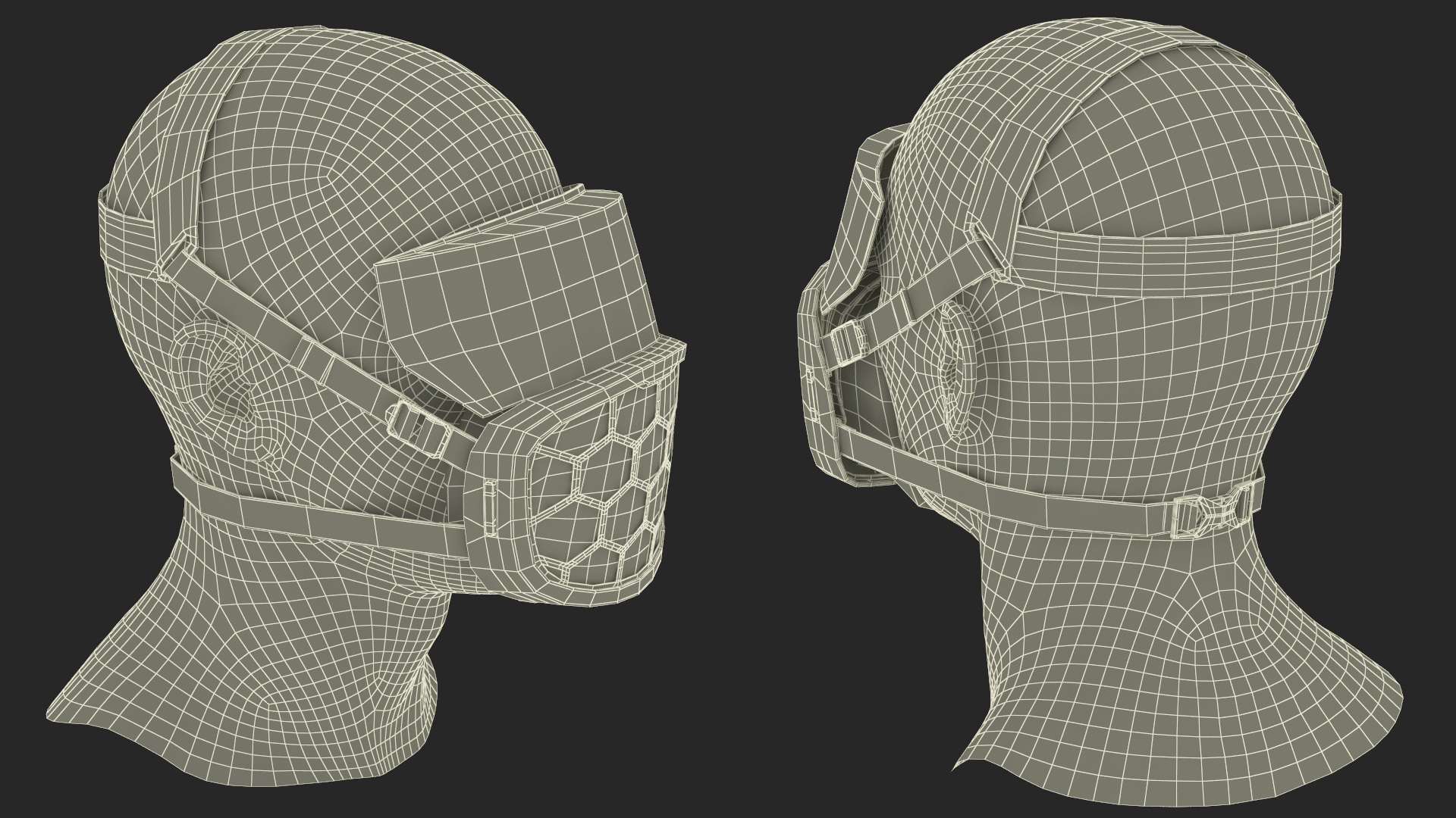 3D ForgedAir Respirator System Black model