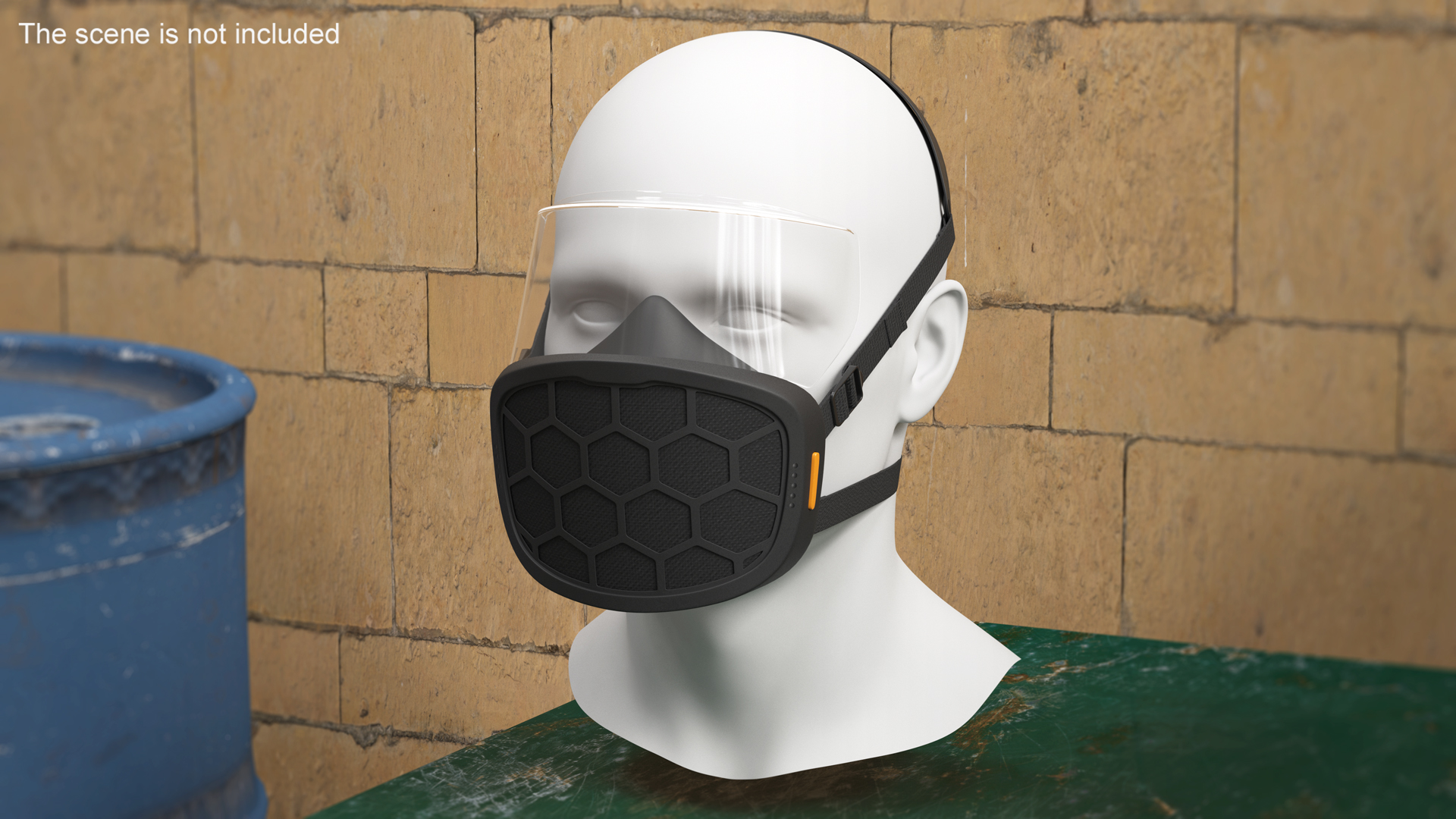 3D ForgedAir Respirator System Black model